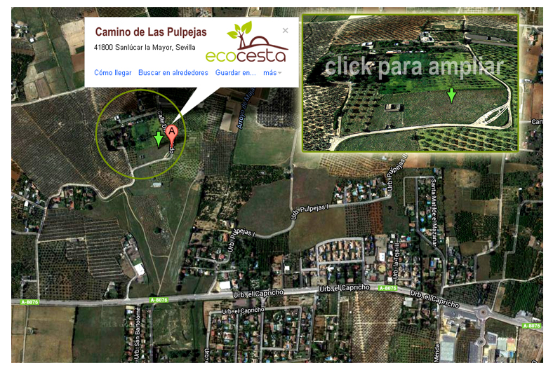 mapa ecofinca ecocesta, campo de alimentos ecolgicos